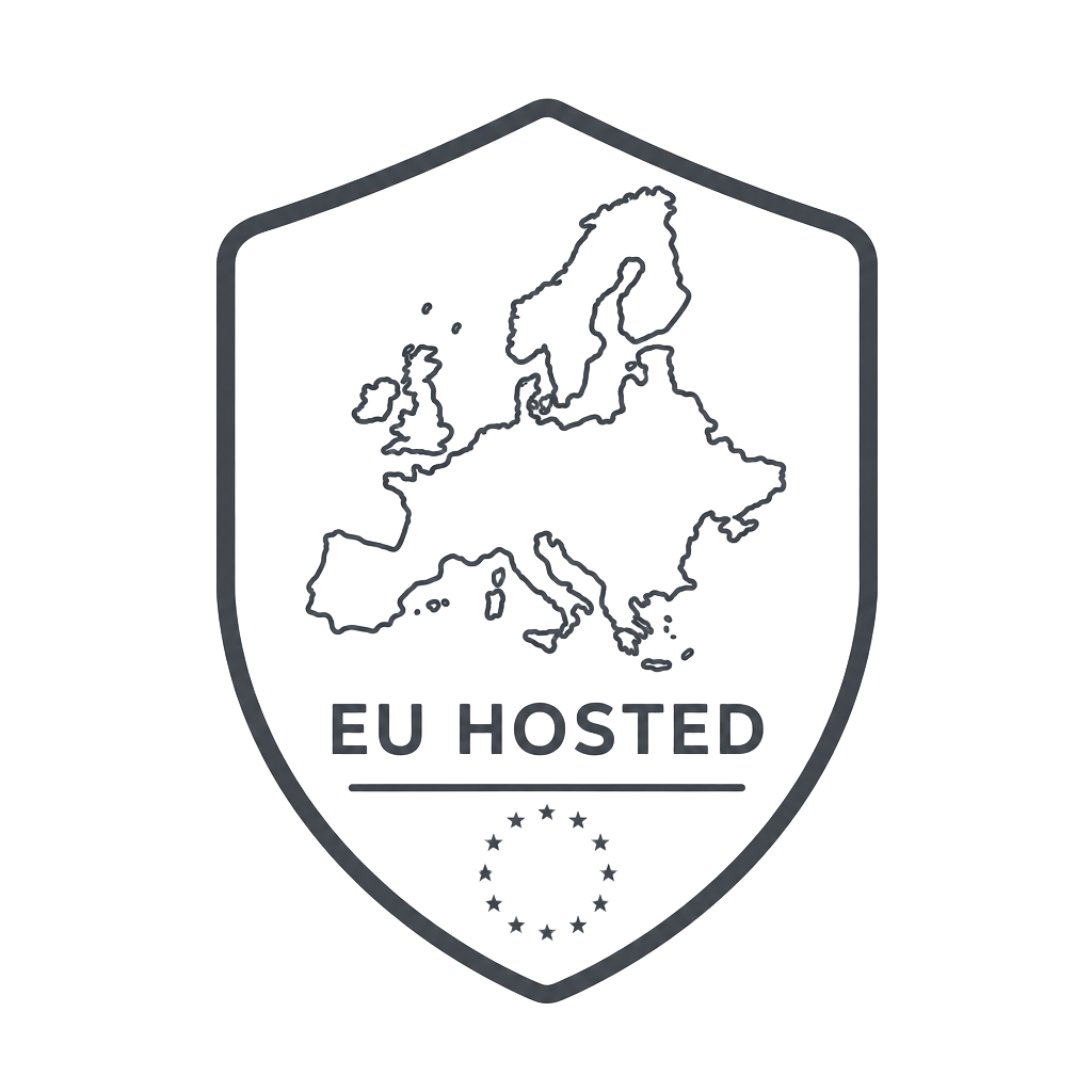 EU Hosted certification badge