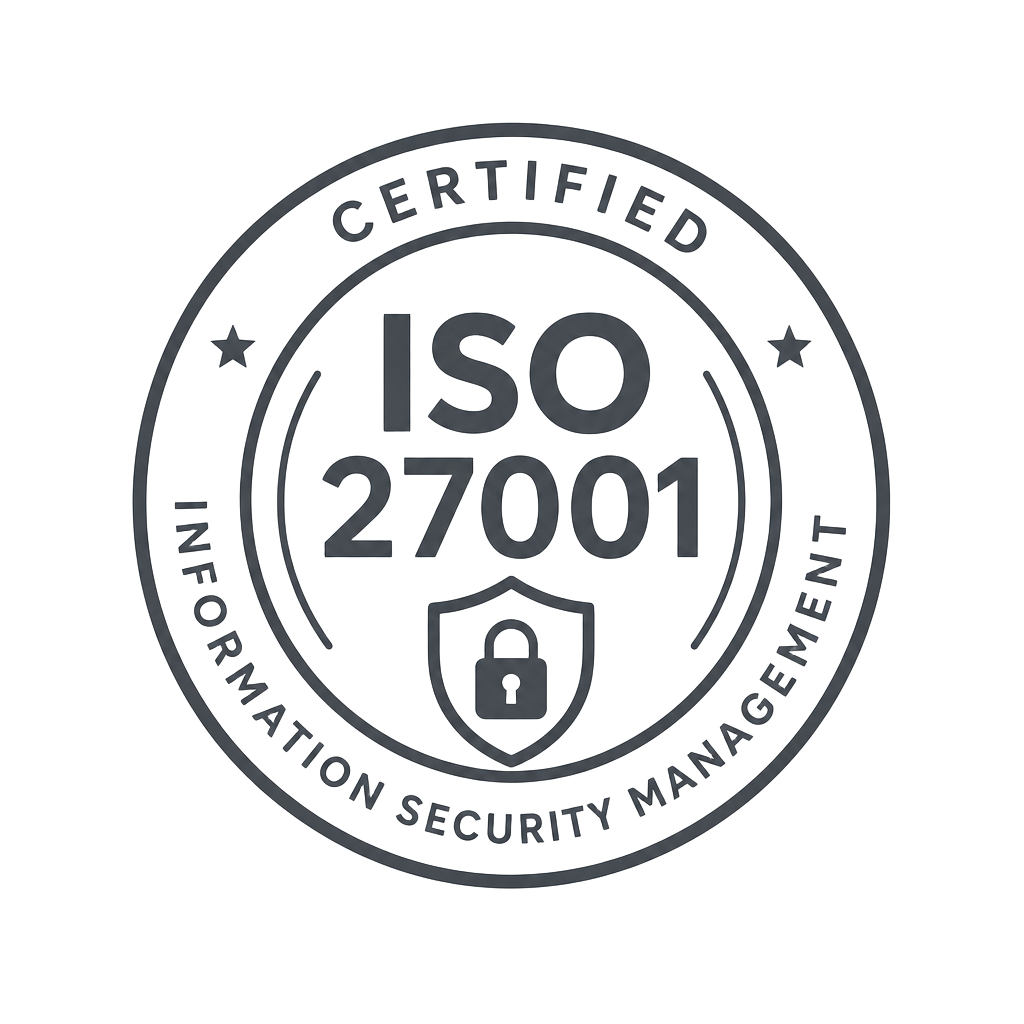 ISO 27001 certification badge